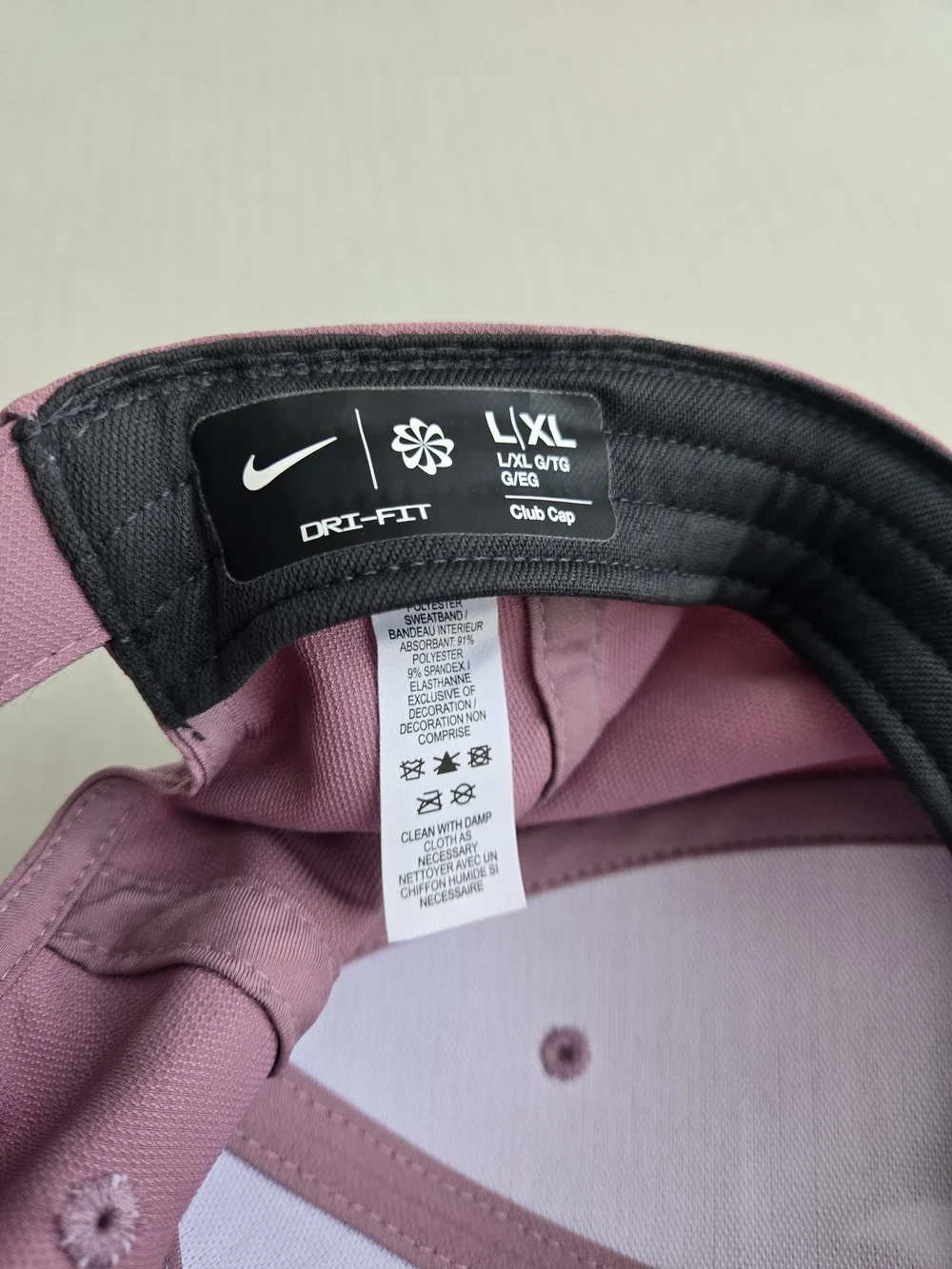 Nike Pink Drifit White Swoosh Club Cap - Adult Size L / XL - NEW